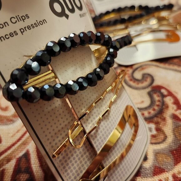 BEAUTIFUL HAIR Clip Barrette LOT of 9 BNIP QUO Deep Blue Sapphire HAIR ART - Picture 2 of 6